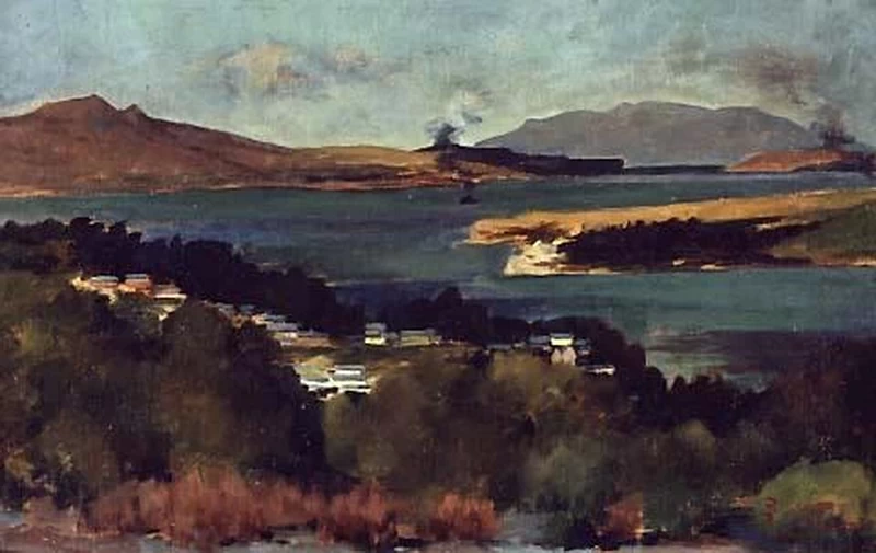 Veduta del porto di Auckland - Auckland Art Gallery